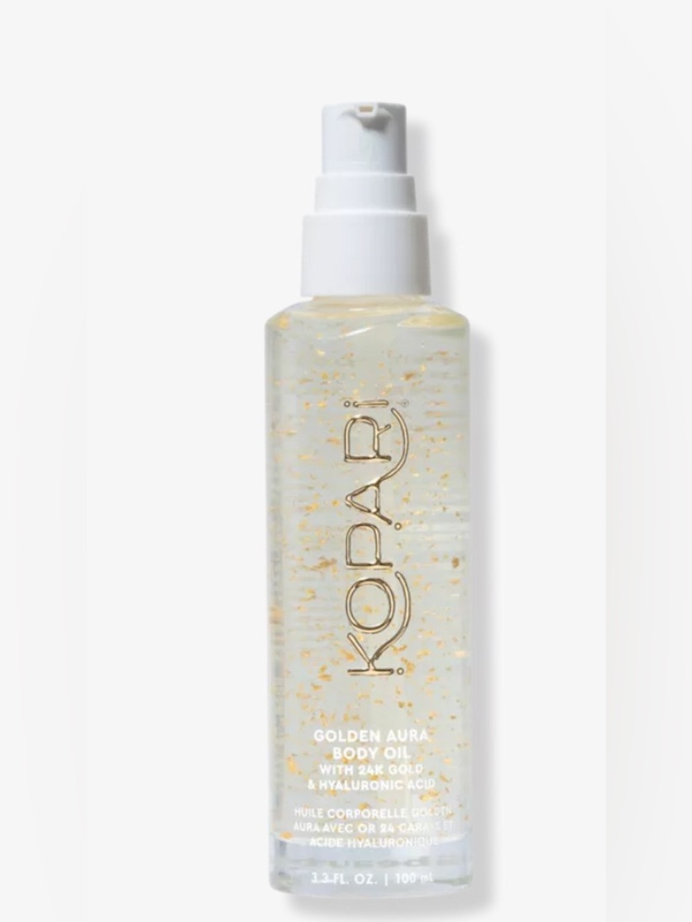 New Golden Aura Body 24 K Gold Flakes Coconut Hyaluronic Acid